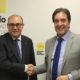 Firma entre los dos presidentes del nuevo convenio: Consejo de España de C.O. de Ingenieros T. de Minas